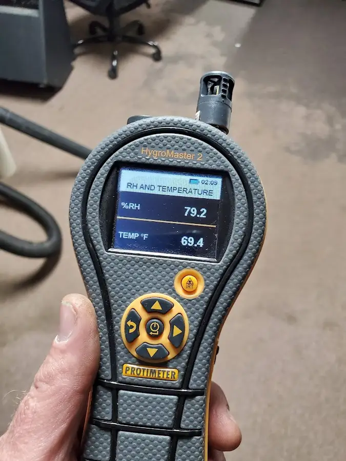 Moisture meter humidity assessment for Mold Remediation & Removal in Lafayette
